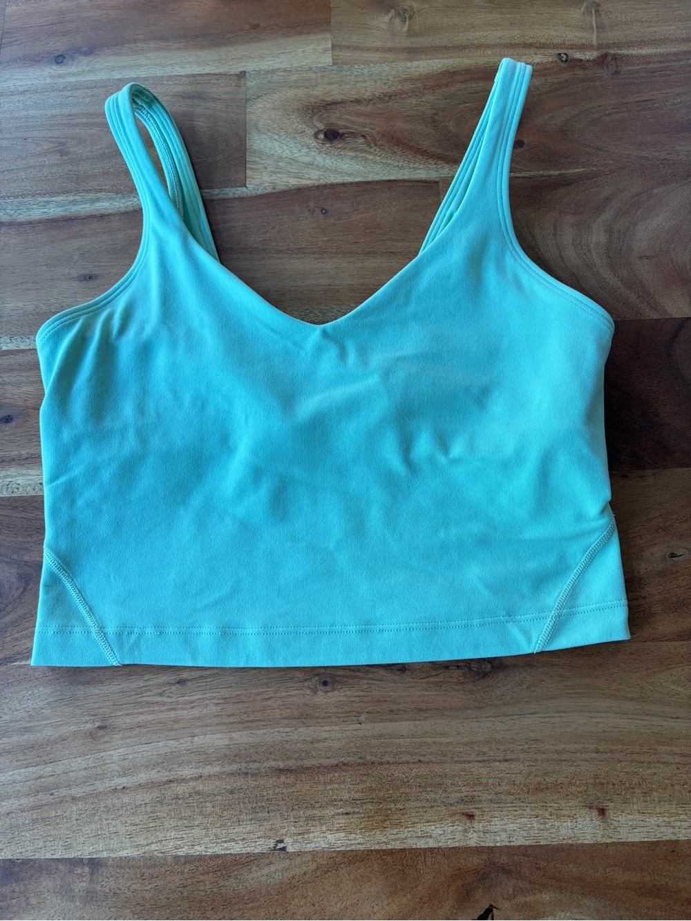 Lululemon Green Longline Sports Bra - Size 4